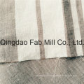 White Striped 100%Linen Fabric for Export (QF16-2504)